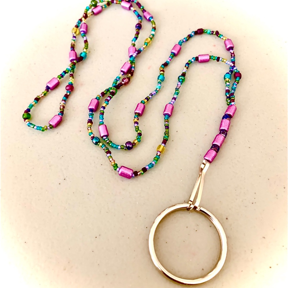 Lanyard- Teal and Purple